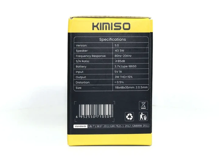 Мінідинамік Bluetooth Kimiso K12 цифровий з інформаційним дисплеєм та підтримкою TF картки - зображення 2