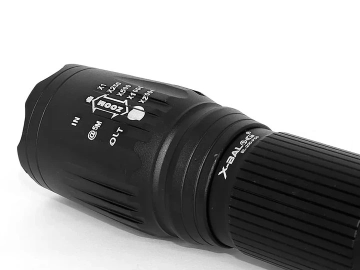 Фонарь полицейский X-BALOG 1x18650 BL-200-P50 анодированный алюминий 1200 lumen - Фото 2 Фонарь полицейский X-BALOG 1x18650 BL-200-P50 анодированный алюминий 1200 lumen - изображение 2