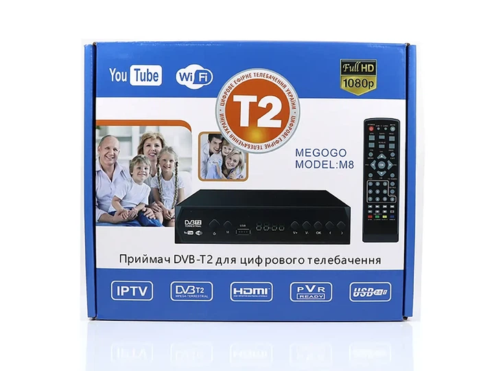 Цифровой эфирный приёмник DVB-T2 металл Megogo HDMI USB WiFi 1080p - изображение 4