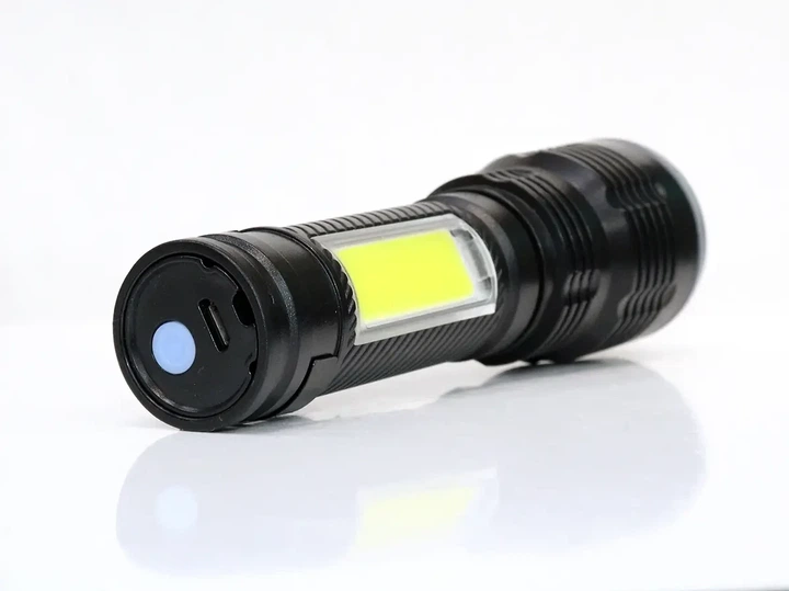 Фонарь полицейский Bailong BL-T6-30S светодиодный анодированный алюминий USB зум - изображение 3