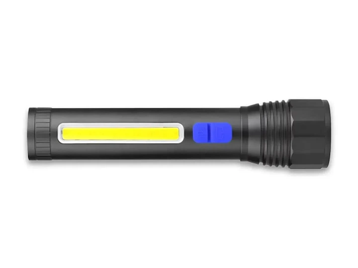 Фонарь полицейский Bailong CB-C12-P50-COB светодиодный анодированный алюминий USB аккумулятор 18650 ZOOM - изображение 2