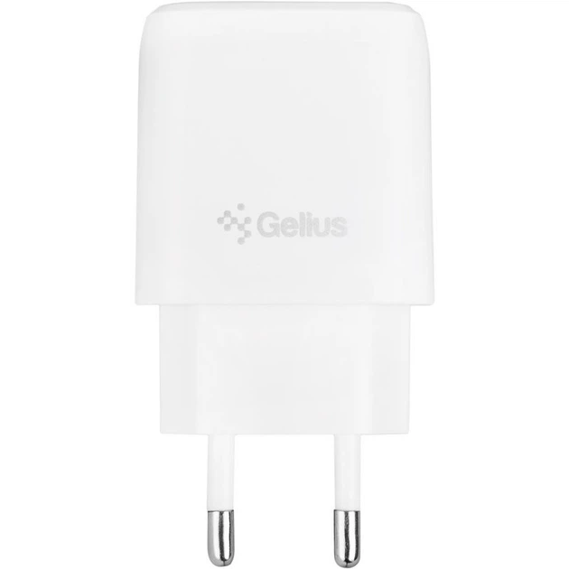 Мережевий зарядний пристрій Gelius X-Duo GP-HC014 USB+Type-C QC3.0/PD20W White - Фото 4 Мережевий зарядний пристрій Gelius X-Duo GP-HC014 USB+Type-C QC3.0/PD20W White - изображение 4