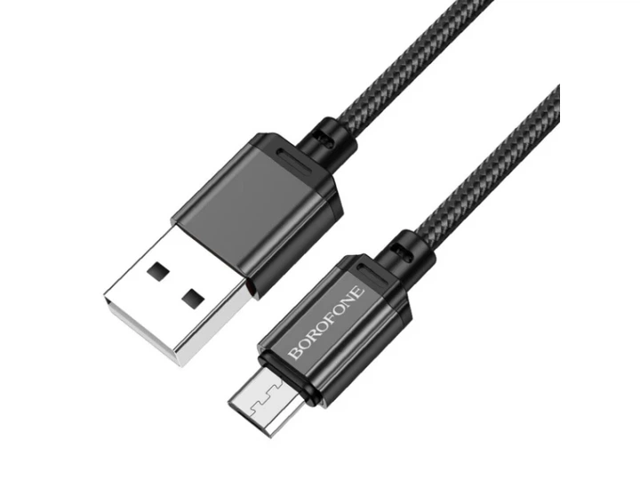 Кабель Borofone BX87 Sharp charging data cable for Micro Black - Фото 1 Кабель Borofone BX87 Sharp charging data cable for Micro Black - изображение 1