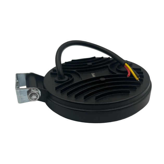 Додаткова світлодіодна LED лед кругла фара для авто 42SMD біло жовтого світла 9-32V (1шт) - зображення 7