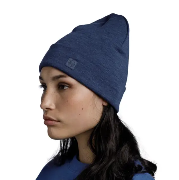 Шапка Buff Merino Heavyweight Beaney Solid Night Blue (BU 111170.779.10.00) - изображение 4
