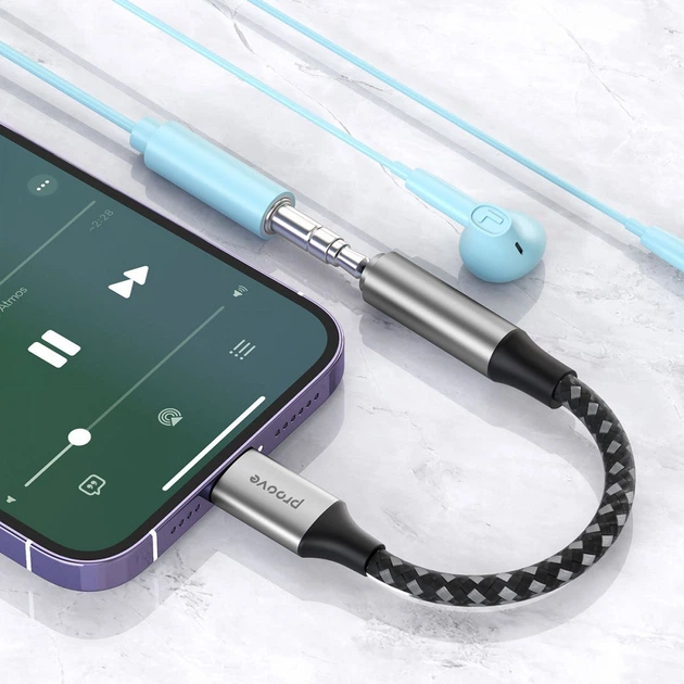 Перехідник адаптер AUX Proove SoundMesh Lightning to 3.5mm - зображення 2