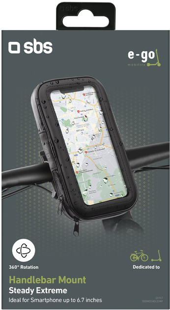 Велотримач для телефону SBS Rain-resistant Holder Black (TEERIDEHOLDIMP) - зображення 6