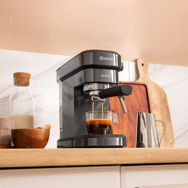 Ekspres do kawy kolbowy Cecotec Cafelizzia 890 Gray (01624) - obraz 3