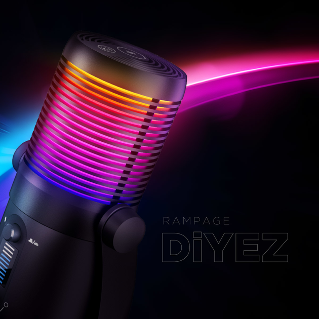 Mikrofon Rampage DİYEZ Beyaz RGB Black (8680096139260) - obraz 7
