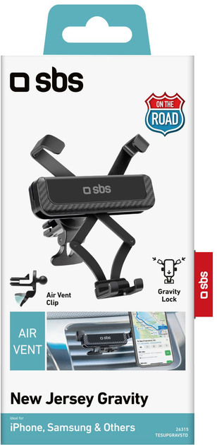 Uchwyt samochodowy do telefonu SBS TESUPGRAVSTD Black (TESUPGRAVSTD) - obraz 5