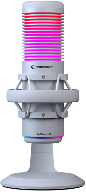 Mikrofon Rampage BEMOL Beyaz RGB White (8680096139246) - obraz 4