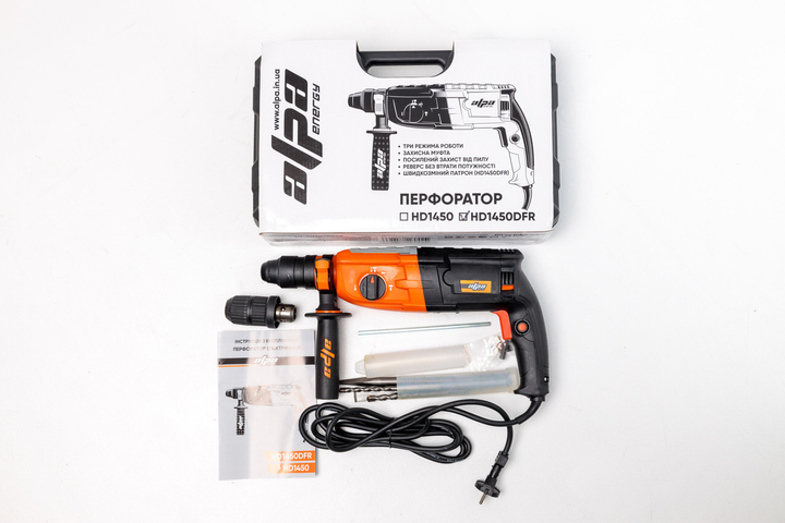 Перфоратор электрический Alpa HD1450DFR - изображение 6