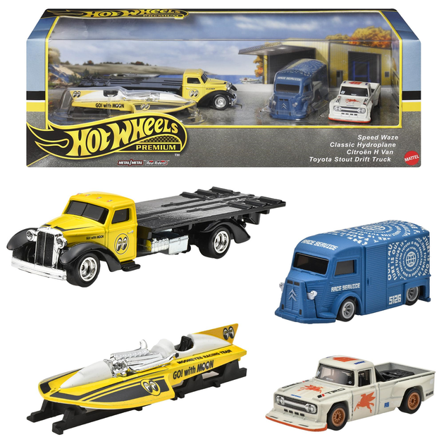 Набір Hot Wheels Premium Real Riders GMH39 HRT51 (0194735185320) - зображення 4
