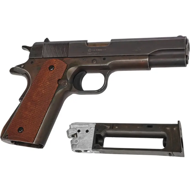 Пневматический пистолет Borner 1911 Blowback (Colt 1911, металл) - изображение 2