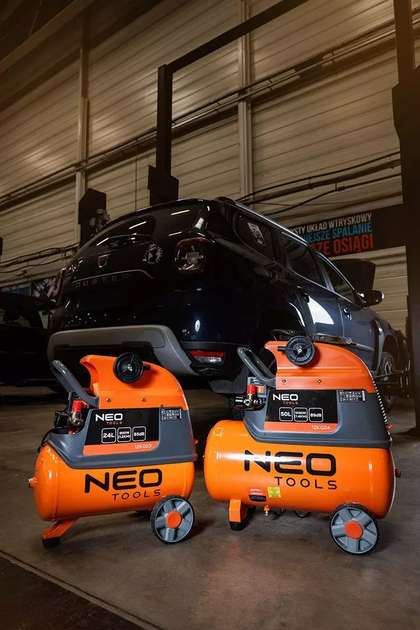 Kompresor olejowy NEO Tools 24 l 12K023 (5907558477313) - obraz 9