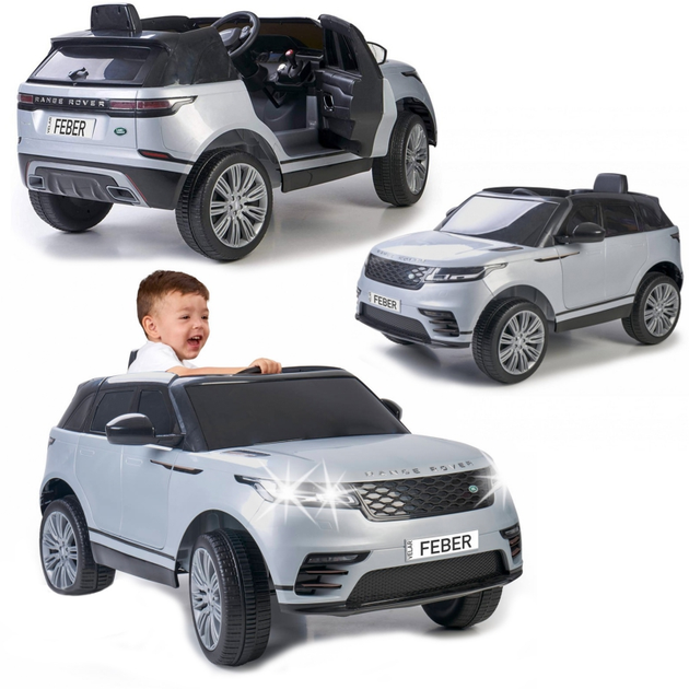 Samochód elektryczny dla dzieci Feber Range Rover Velar 6V CE 12449 (8411845015784) - obraz 4