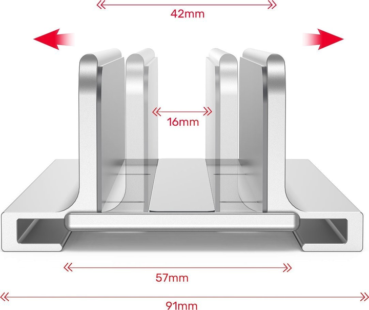 Podstawka pod laptopa Unitek Adjustable Laptop Stand Holder (OT172GY) - obraz 4