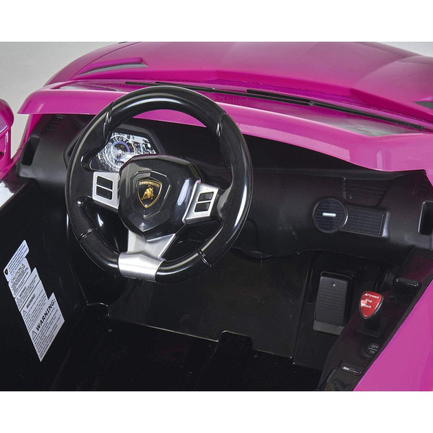 Samochód elektryczny dla dzieci Feber Lamborghini Aventador Pink 6V 12394 (8411845015432) - obraz 3