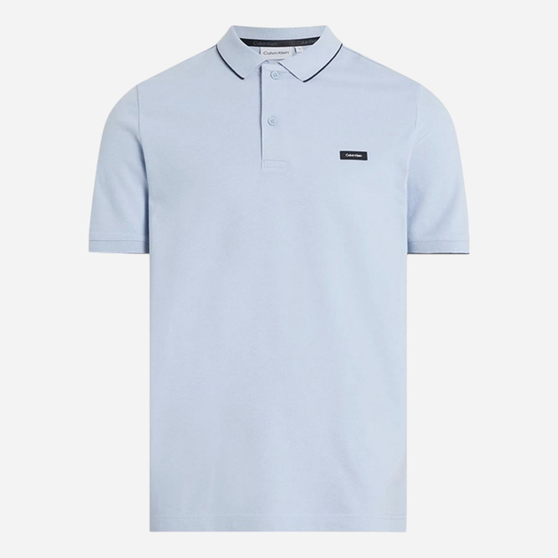 Поло довге чоловіче Calvin Klein K10K112751-CGK S Блакитне (8720109267839) - зображення 4