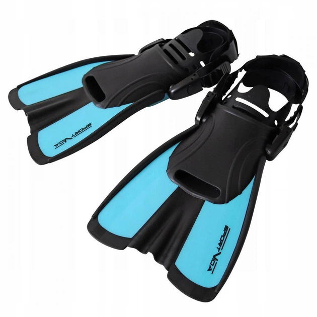 Ласти SportVida SV-DN0007JR-S Size 29-33 Black/Blue - зображення 3