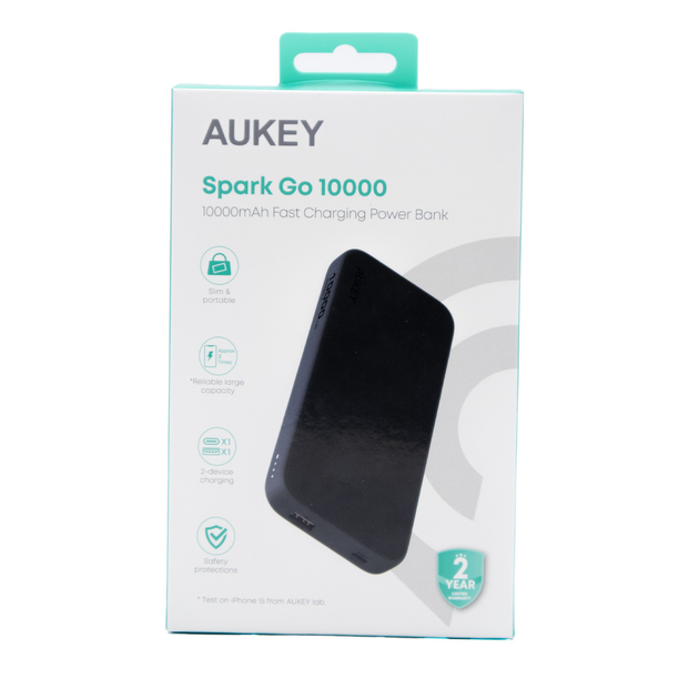 УМБ AUKEY Spark GO 10000 mAh, USB-C 15W, USB-A Grey (PB-Y46) - зображення 10