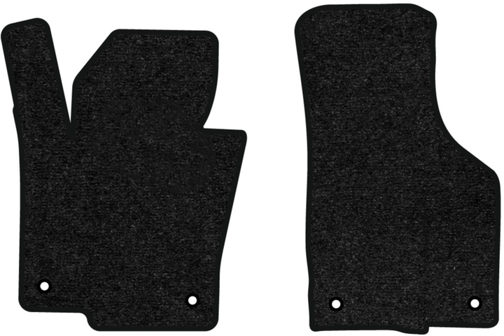 Акція на Ворсові килимки EVAtech Standard в салон авто для Volkswagen Passat (B6) (without armrest) 2005-2010 6 покоління Sedan EU Чорний кант від Rozetka