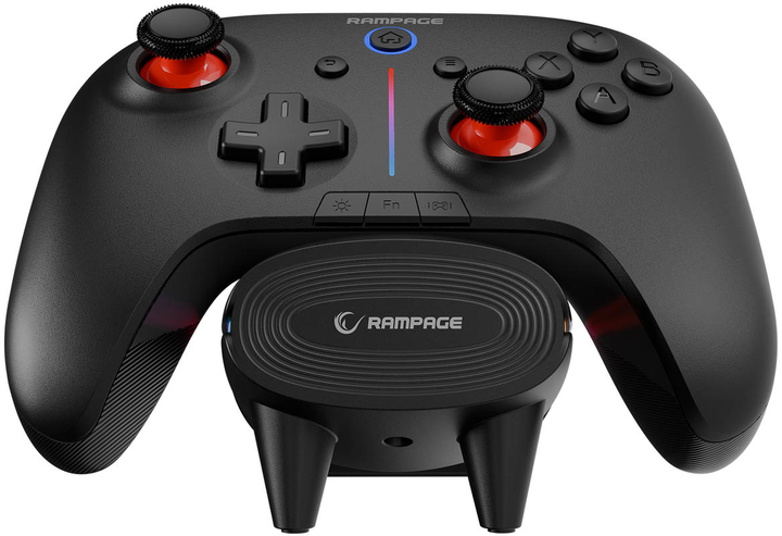 Kontroler bezprzewodowy Rampage Hydra Pro Black (HYDRAPRO-BLACK) - obraz 6