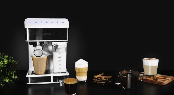 Кавоварка рожкова Cecotec Bianca Power Instant - Ccino 20 Touch (01557) - зображення 4