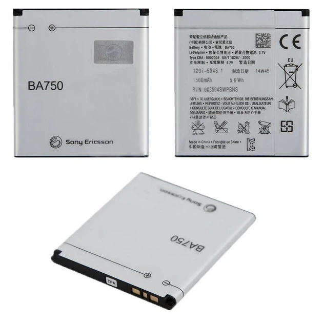 Акумулятор Sony Ericsson BA750 X12 Xperia Arc, Arc S LT18i 1750mAh - Фото 2 Акумулятор Sony Ericsson BA750 X12 Xperia Arc, Arc S LT18i 1750mAh - зображення 2