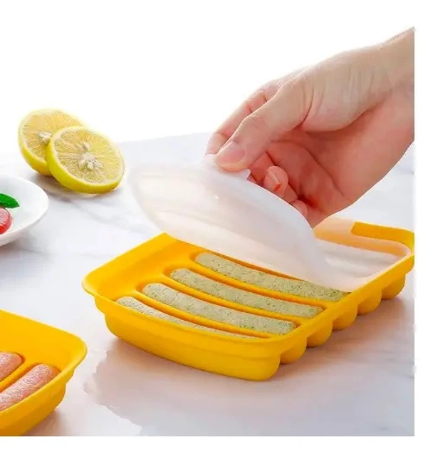 Силиконовая форма для сосисок колбасок Sausage Silicone Mold 6 ячеек Желтая - Фото 11 Силиконовая форма для сосисок колбасок Sausage Silicone Mold 6 ячеек Желтая - зображення 11