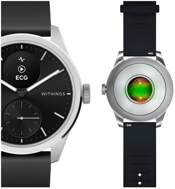 Smartwatch Withings ScanWatch 2 42mm Black (HWA10-model 4-All-Int) - obraz 3