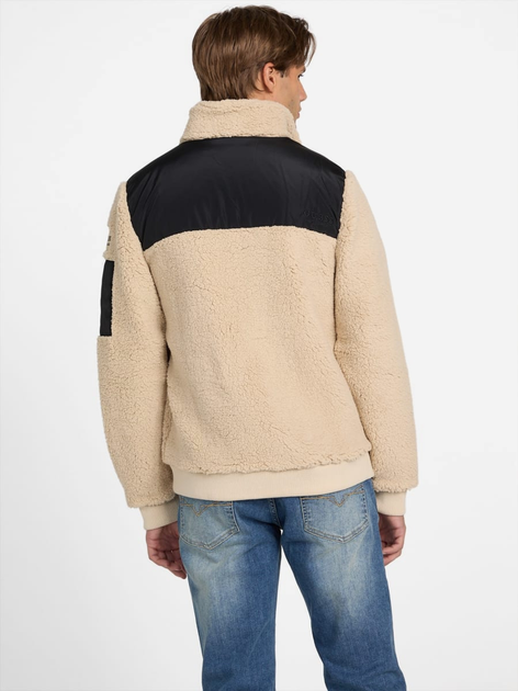 Куртка Шерпа демисезонная мужская Guess 378368688 L Бежевая (1159829057) 