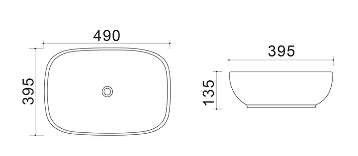 Раковина накладна MIXXUS PREMIUM DIVERSE-0115 GRAY 490x395x135mm (MP6650) - Фото 3 Раковина накладна MIXXUS PREMIUM DIVERSE-0115 GRAY 490x395x135mm (MP6650) - изображение 3