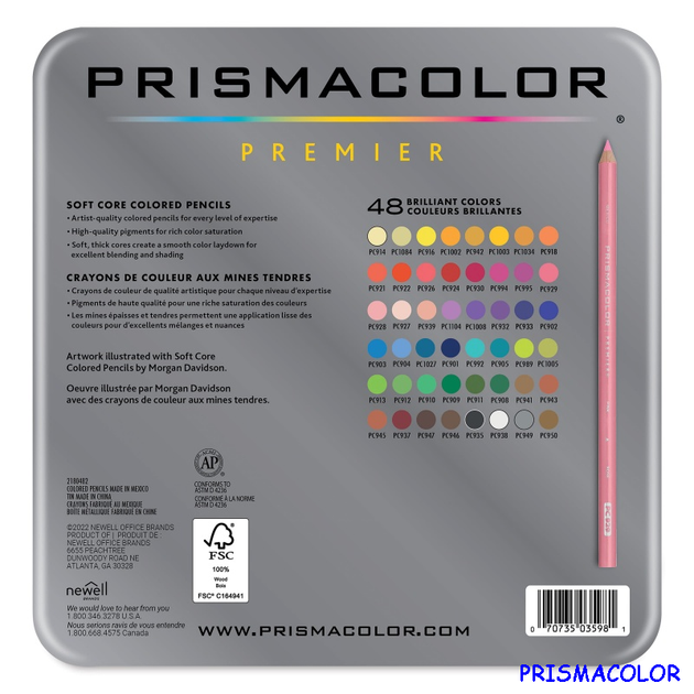 Мягкие цветные карандаши Prismacolor Premier 48 цветов – фото