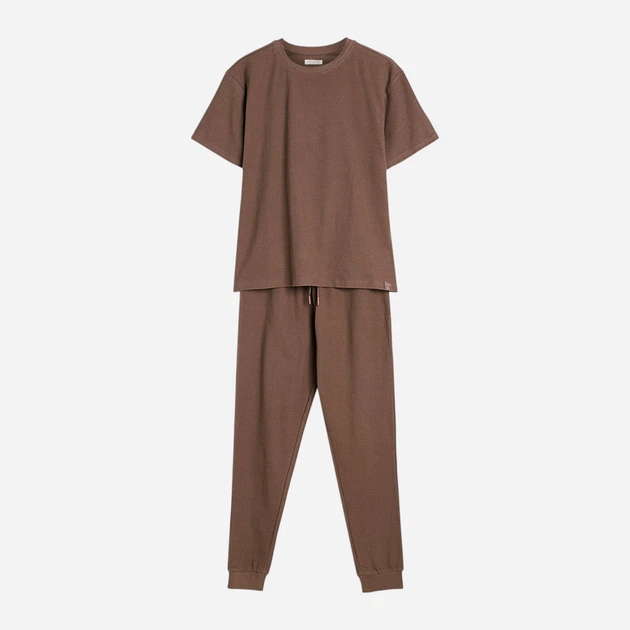 Piżama damska z długimi spodniami i krótkim rękawem bawełniana Henderson Nilsa 43349-84X L Brązowa (5903972548479) - obraz 6