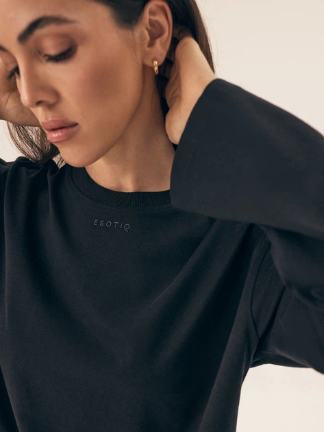 Лонгслів жіночий Esotiq Ruthie 42648-99X XL Чорний (5903972501368) - зображення 5