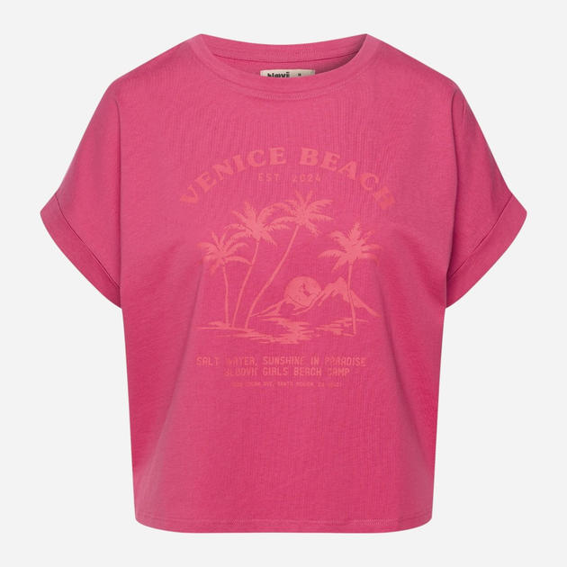Футболка бавовняна жіноча Bloovii Venice 42814-43X M Рожева (5903972548790) - зображення 13