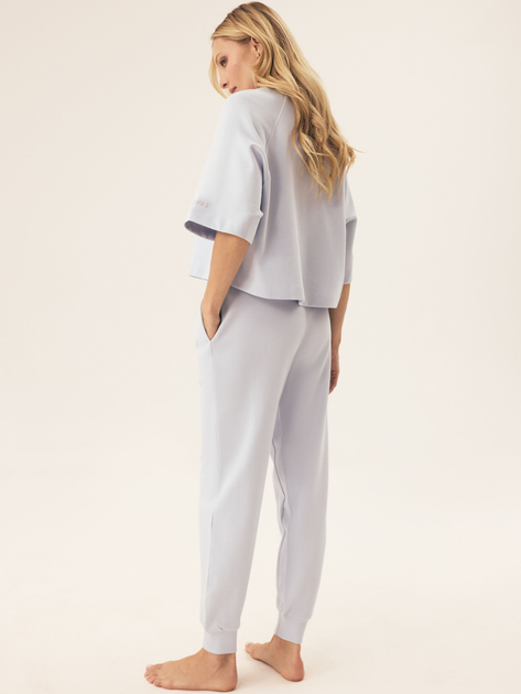 Koszulka damska oversize bawełniana Bloovii Mavere 43066-05X M Błękitna (5903972580219) - obraz 4