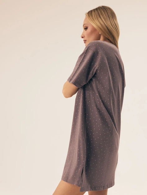 Нічна сорочка жіноча бавовняна Esotiq Renya 42407-90X M Коричнева (5903972502624) - зображення 4