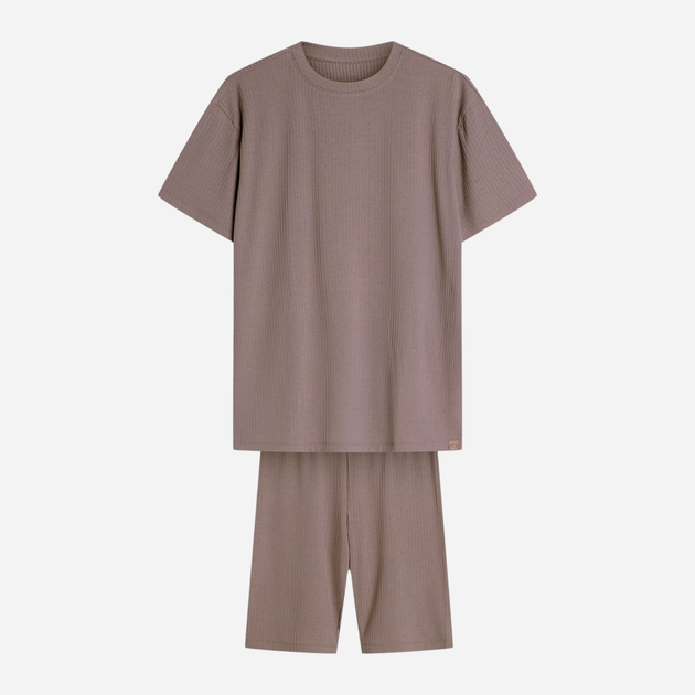 Piżama damska z szortami i krótkim rękawem Henderson Nueva 42682-82X 2XL Brązowa (5903972378878) - obraz 6