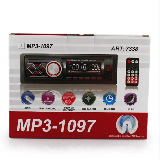 Мощная автомагнитола MP3-1097 ISO с функцией Bluetooth и мощным 4-канальным звуком 7338 - изображение 2
