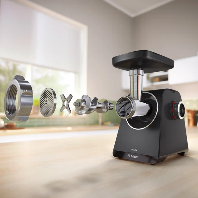 М'ясорубка Bosch MultiPower Серія 4 MFWS435B з насадкою соковижималкою - зображення 4
