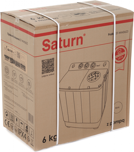 Pralka wirnikowa Saturn ST-WM0623 White - obraz 12