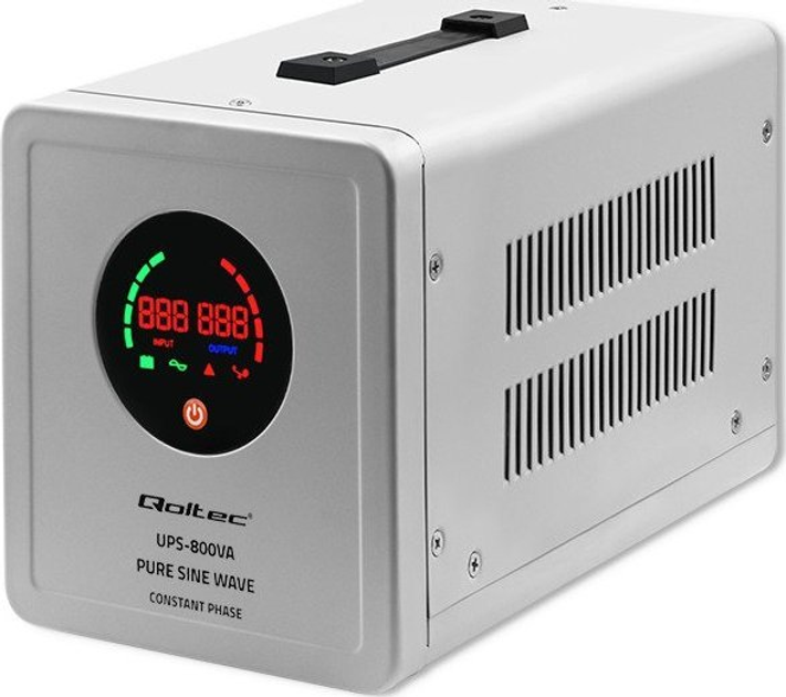 UPS Qoltec Pure Sine Wave 800VA/560W Stala faza (50718) (955555906366982) - Outlet - obraz 2