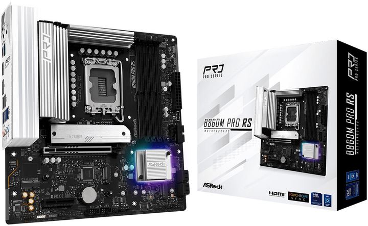 Płyta główna ASRock B860M Pro RS (LGA1851, B860, PCI-Ex16) (90-MXBRP0-A0UAYZ) - obraz 4