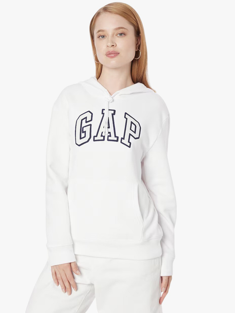 Худі жіноче GAP V-Gap Heritage Po Hd 463506-21 L Біле (1200119810999) - зображення 1