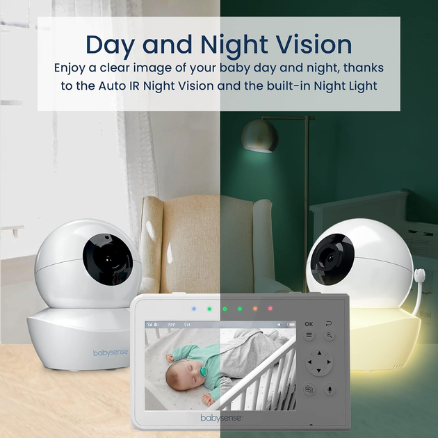 Цифрова відеоняня Babysense V43 (P-202467) - изображение 3
