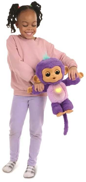 Zabawka interaktywna Fingerlings Care 'n' Cuddles Monkey Sunny 3191 (771171131915) - obraz 4