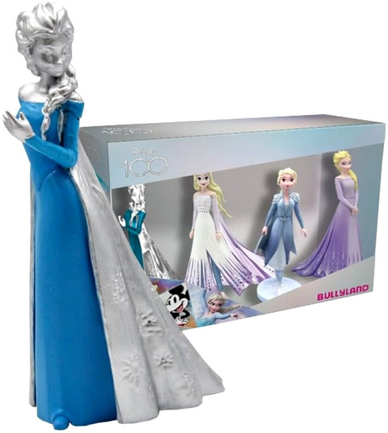 Zestaw figurek Bullyland Walt Disney 100 years Platinium Frozen 4 szt 525393 (4063847134150) - obraz 2