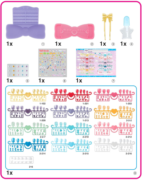 Манікюрний набір Aquabeads Nail Studio Design 'n' Display Set 35027 (5054131350270) - зображення 7